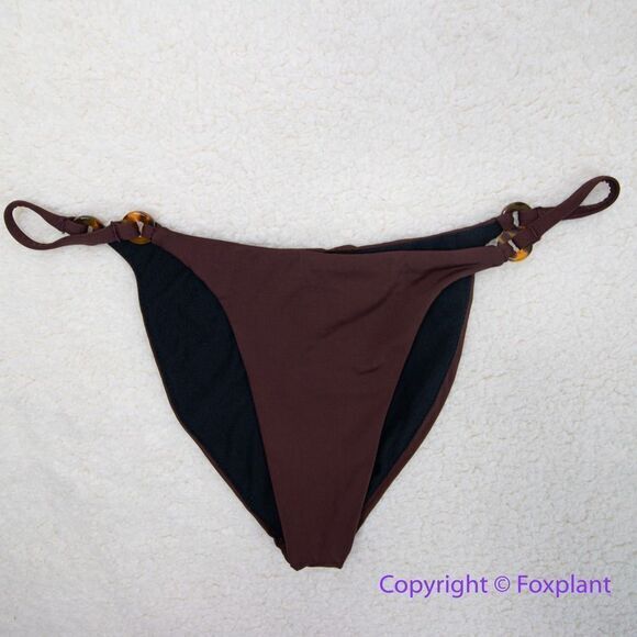 NEW Rhythm Free People Ring Itsy Bikini Bottom in chocolate, size L - Picture 2 of 11